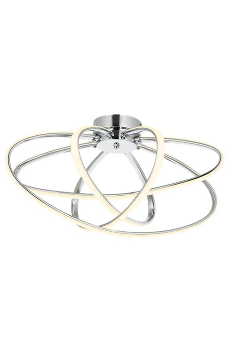 Lustră Avonni AR-4357-4K, finisaj cromat, Ø51 cm, 1xLed, metal și plexiglas, design vintage elegant