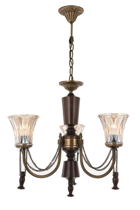 Lustra stil clasic, din metal, culoare antiq – AV-1316-3E