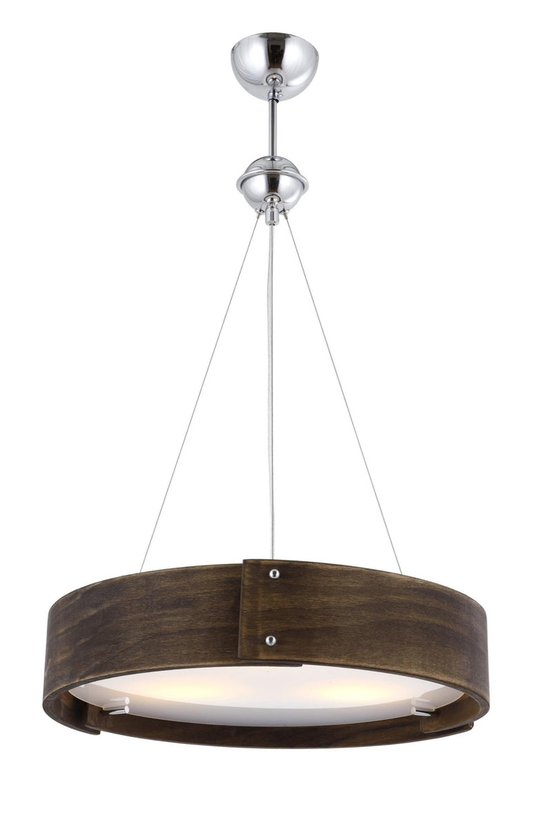 Lustra stil modern, din lemn, culoare antiq