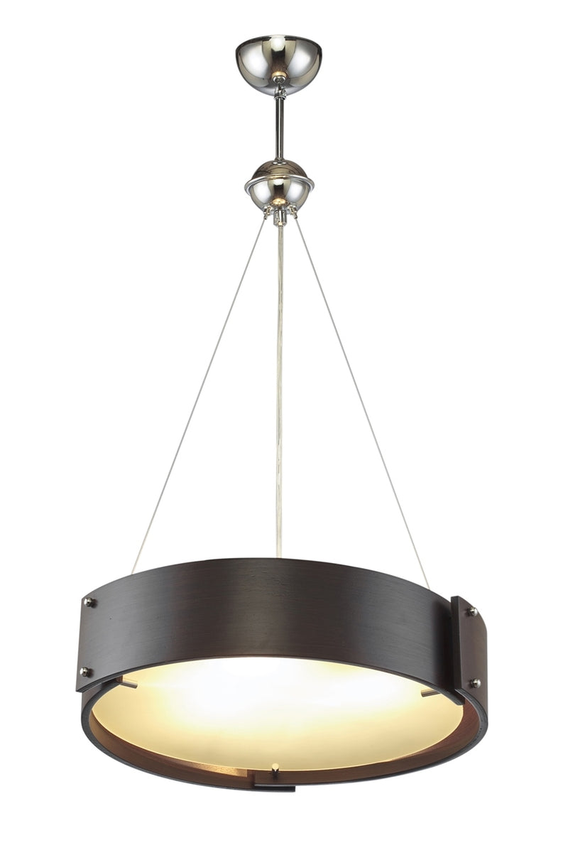 Lustra stil modern, din lemn, culoare wenge