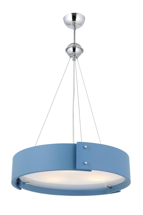 Lustra stil modern, din lemn, culoare turquoize – AV-1362-1TK