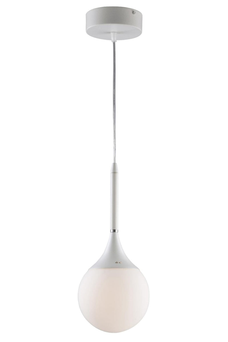 Lustra stil modern, din metal, culoare alb