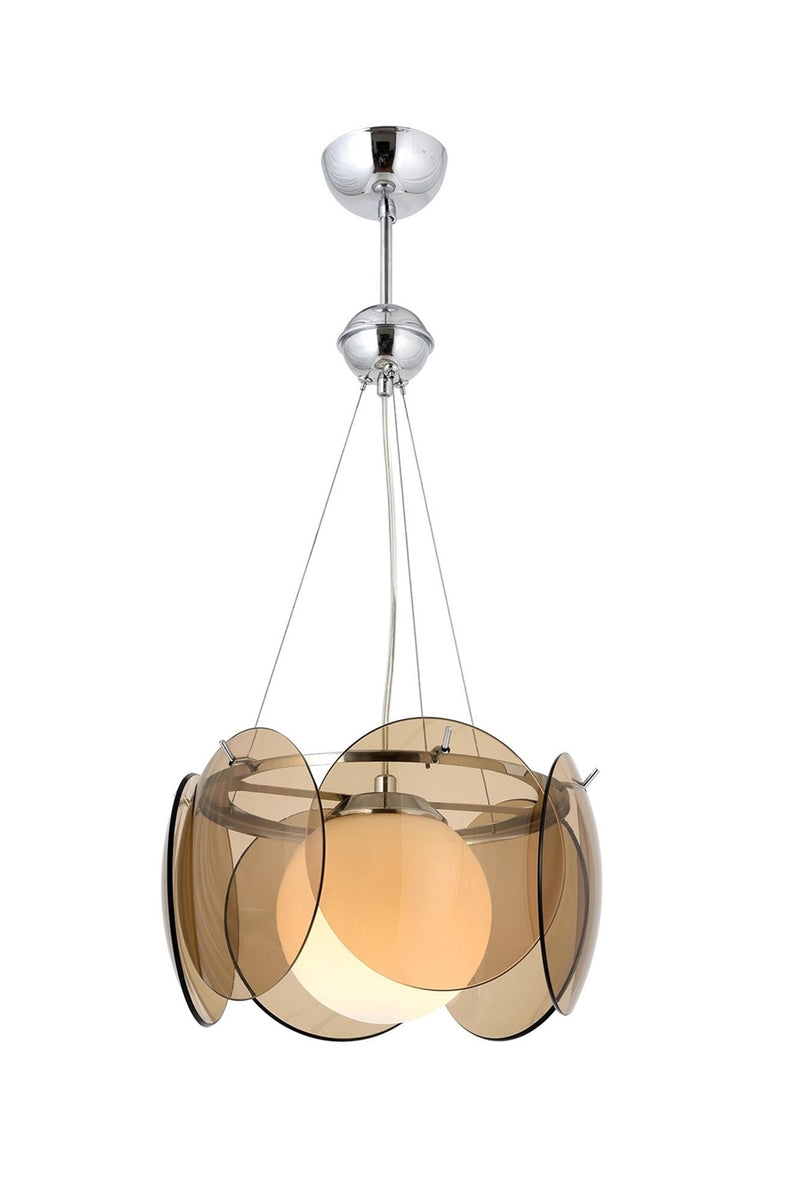 Lustra stil modern, din metal, culoare maro