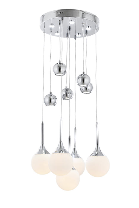 Lustra stil modern, din metal, culoare crom – AV-1523-5T