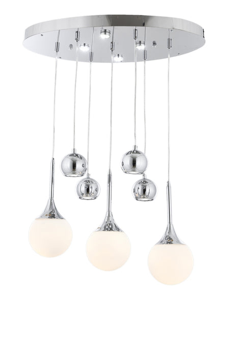 Lustra stil modern, din metal, culoare crom – AV-1523-ELLIPSE