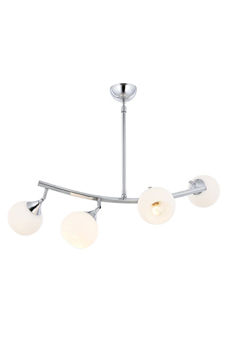 Lustra stil modern, din metal, culoare crom – AV-1526-4KY
