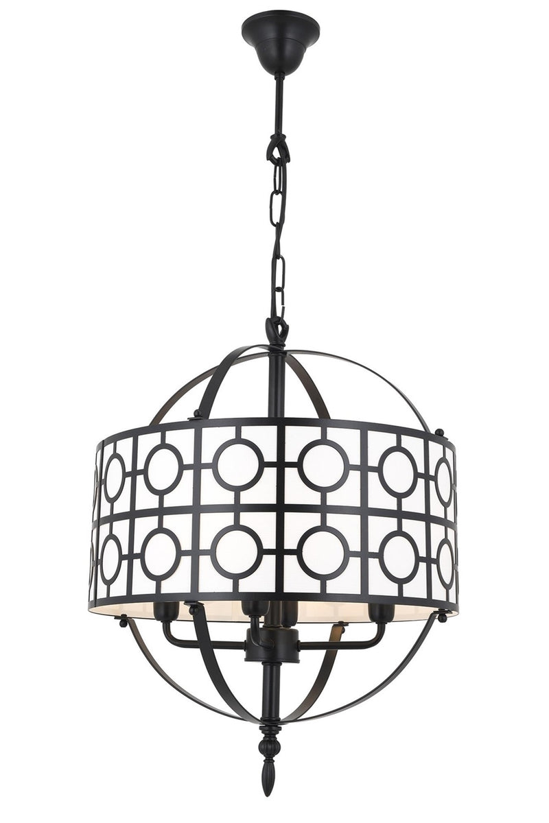 Lustra stil modern, din metal, culoare negru