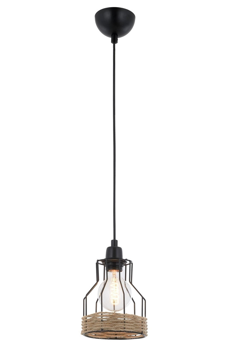 Lustra stil modern, din metal, culoare negru