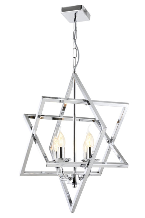 Lustra stil modern, din metal, culoare crom – AV-1586-4K