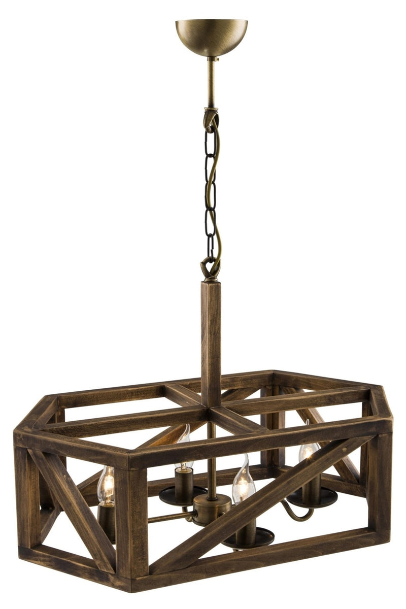 Lustra stil modern, din metal, culoare antiq