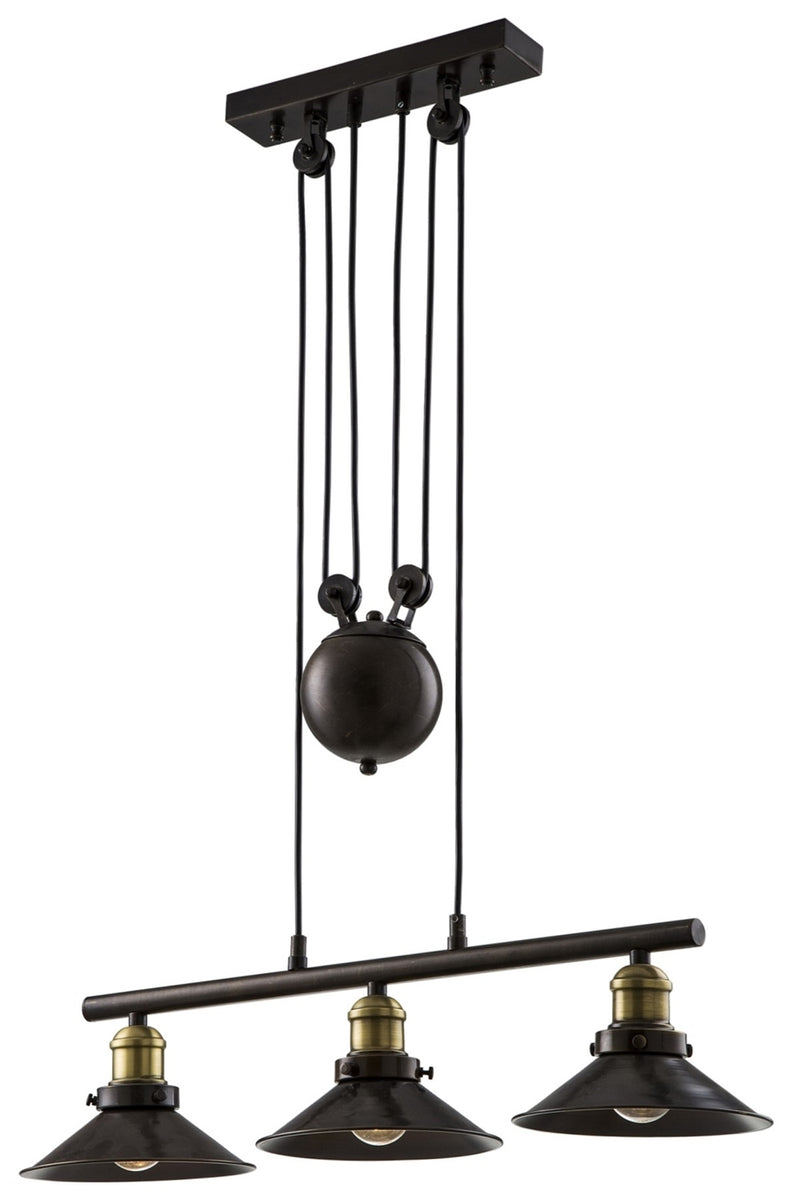 Lustra stil modern, din metal, culoare antiq