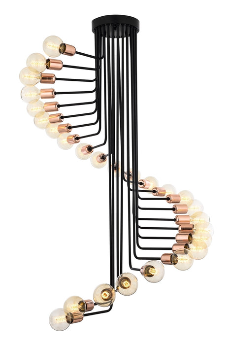 Lustra stil modern, din metal, culoare negru – AV-1662-26BSY