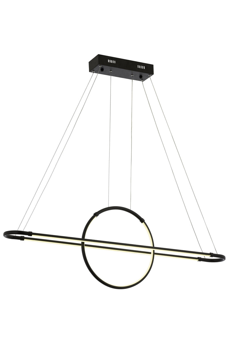 Lustră Avonni AV-1829-2BSY, vopsea neagră, , 2xLED, metal și plexiglas, design vintage elegant