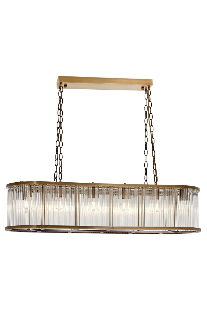Lustră Avonni AV-1866-E120X40, finisaj antichizat, , 12xE27, metal și sticlă, design vintage elegant