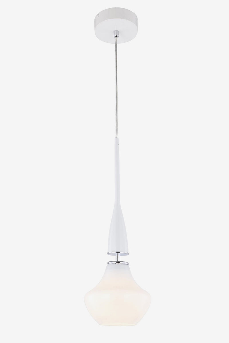 Lustra stil modern, din metal, culoare alb