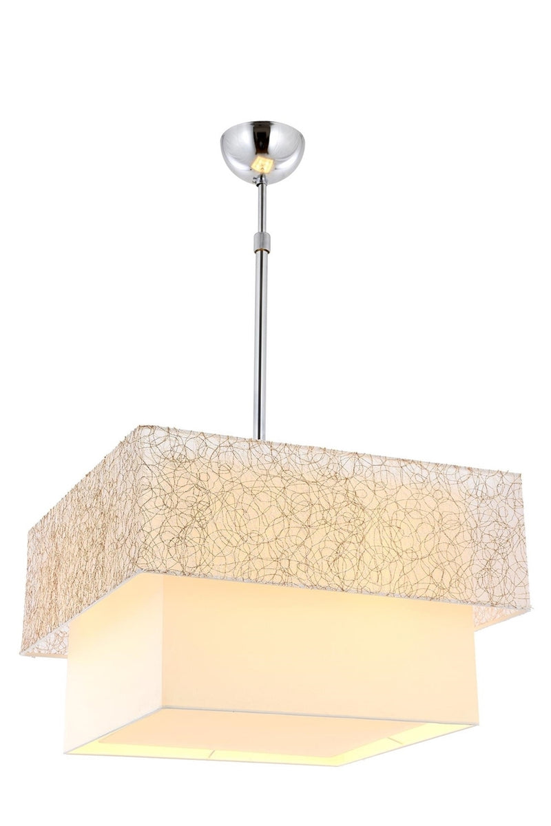 Lustra stil modern, din metal, culoare crem