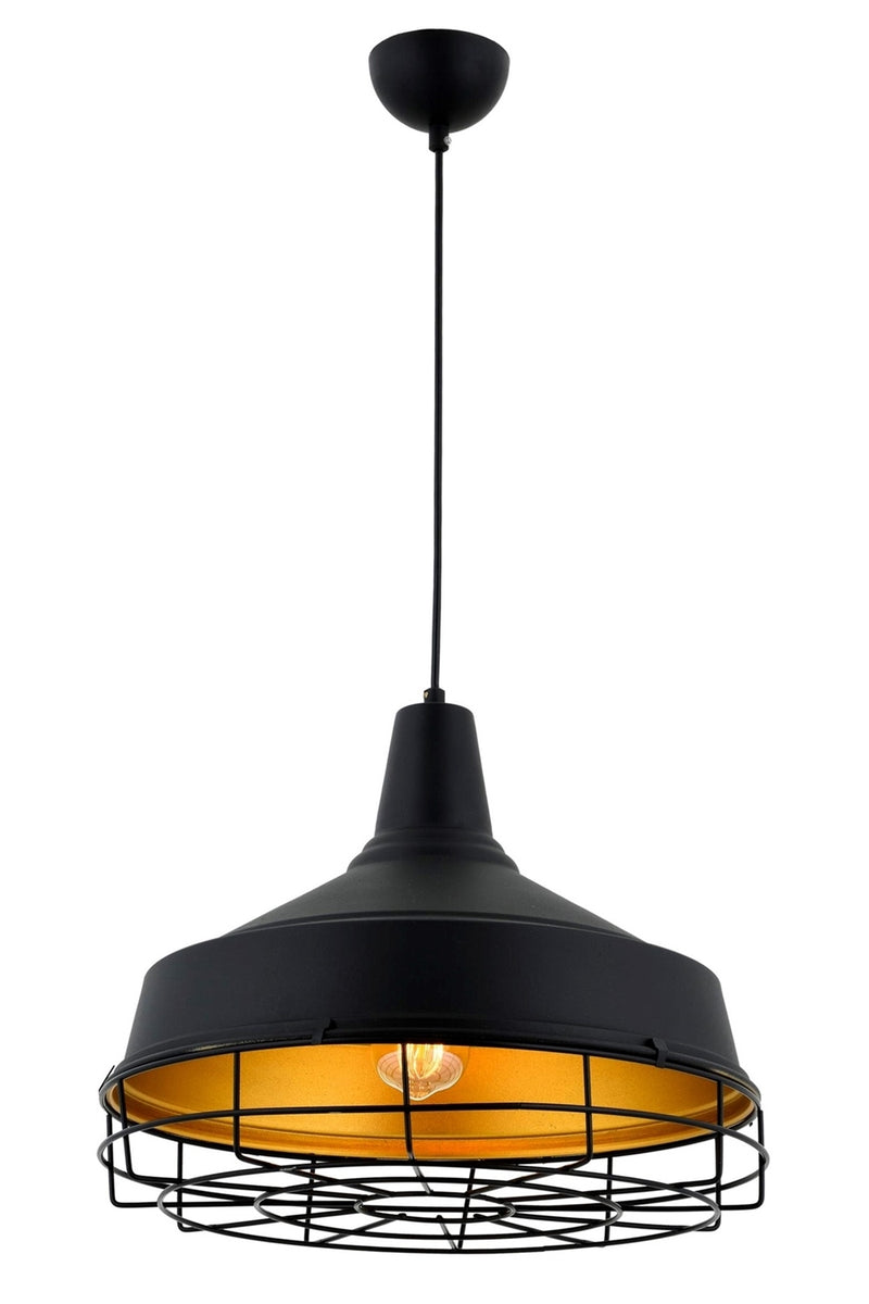 Lustra stil modern, din metal, culoare negru