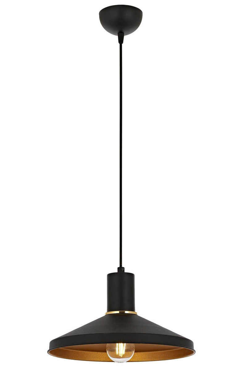 Lustră Avonni AV-4106-M24-BSY, vopsea neagră, Ø30 cm, 1xE27, metal, design vintage elegant