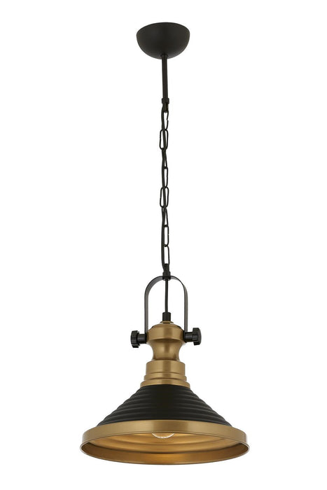 Lustră Avonni AV-4106-M34-BSY, vopsea neagră, Ø29 cm, 1xE27, metal, design vintage elegant