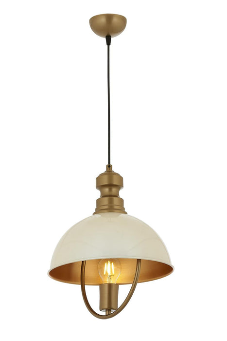 Lustră Avonni AV-4106-M35-BBY, vopsea albă, Ø35 cm, 1xE27, metal, design vintage elegant