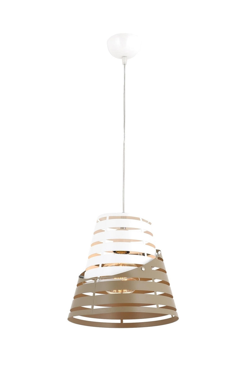 Lustra stil modern, din metal, culoare maro