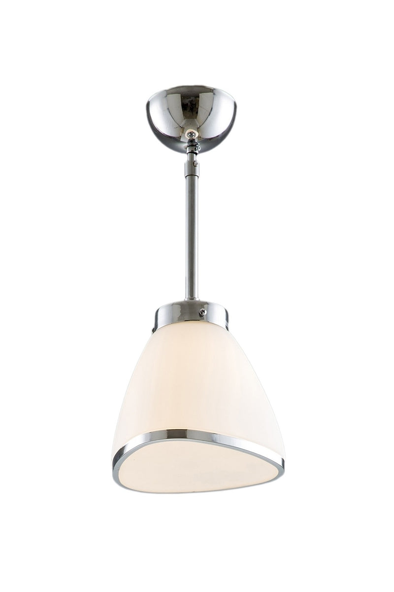 Lustra stil modern, din metal, culoare crom