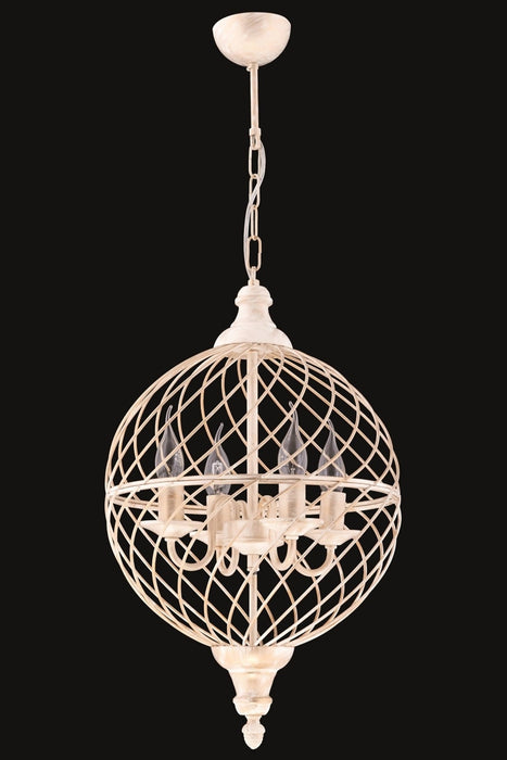 Lustra stil modern, din metal, culoare alb – AV-4124-4B