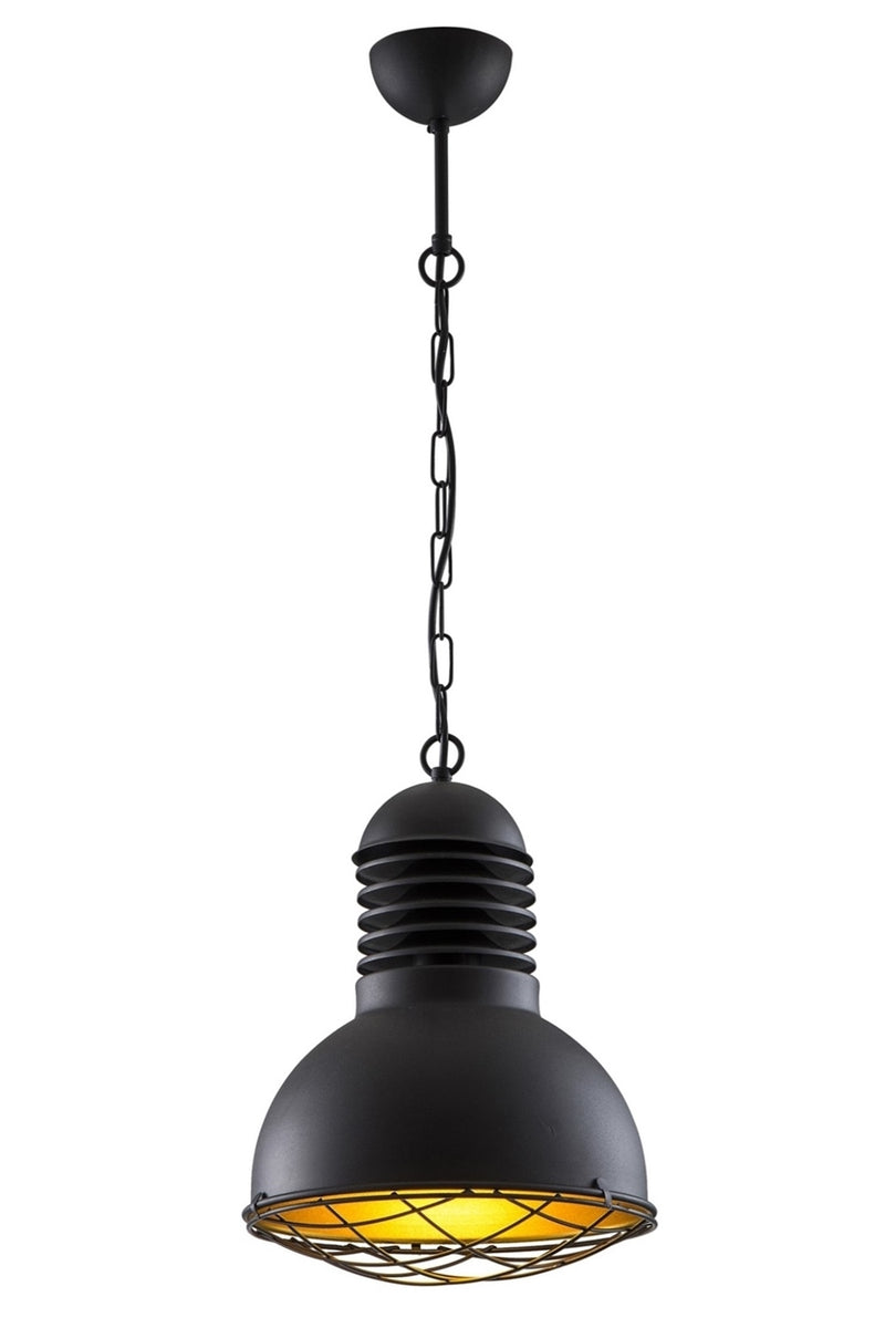 Lustra stil modern, din metal, culoare negru