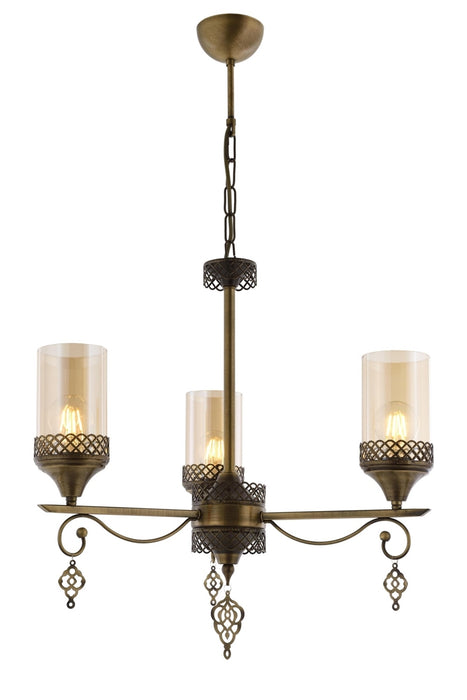 Lustra stil modern, din metal, culoare antiq – AV-4129-3E