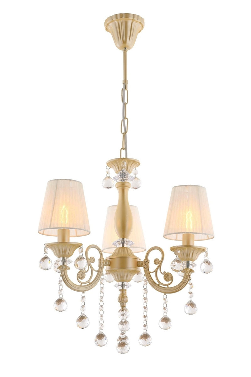 Lustra stil clasic, din metal, culoare galben