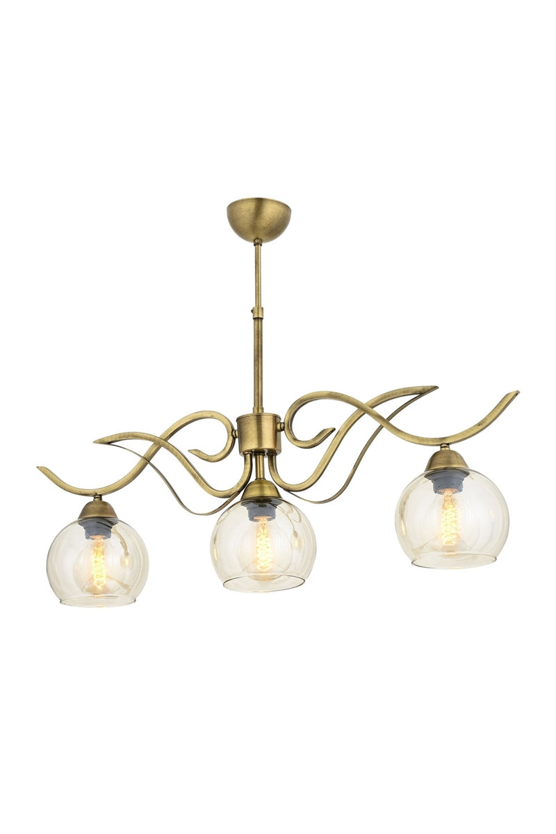 Lustra stil modern, din metal, culoare antiq
