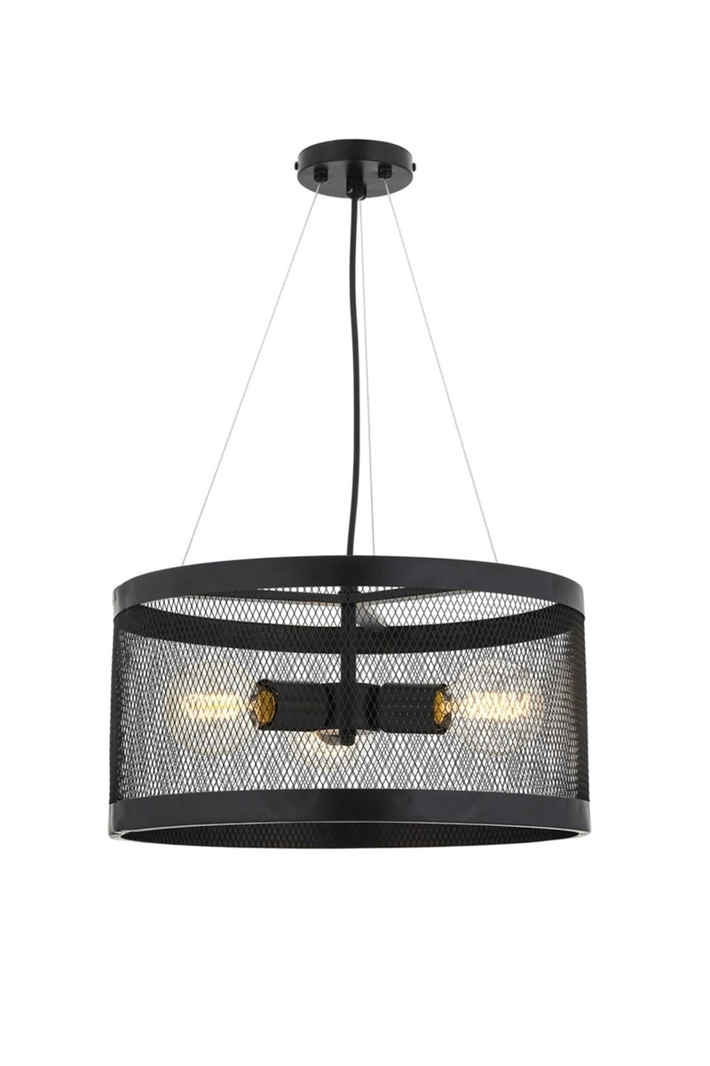 Lustra stil modern, din metal, culoare negru