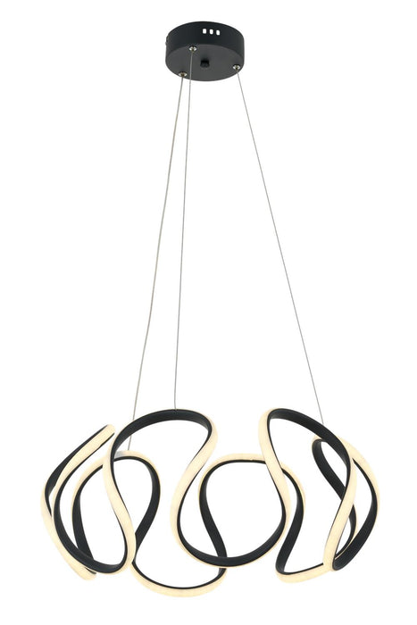 Lustră Avonni AV-4356-GR, vopsea antracit, Ø60 cm, 1xLed, metal și plexiglas, design vintage elegant