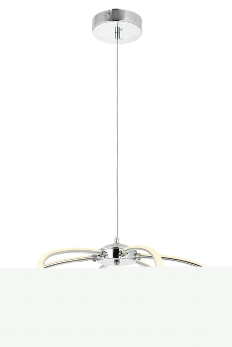 Lustră Avonni AV-4357-3K, finisaj cromat, Ø51 cm, 1xLed, metal și plexiglas, design vintage elegant