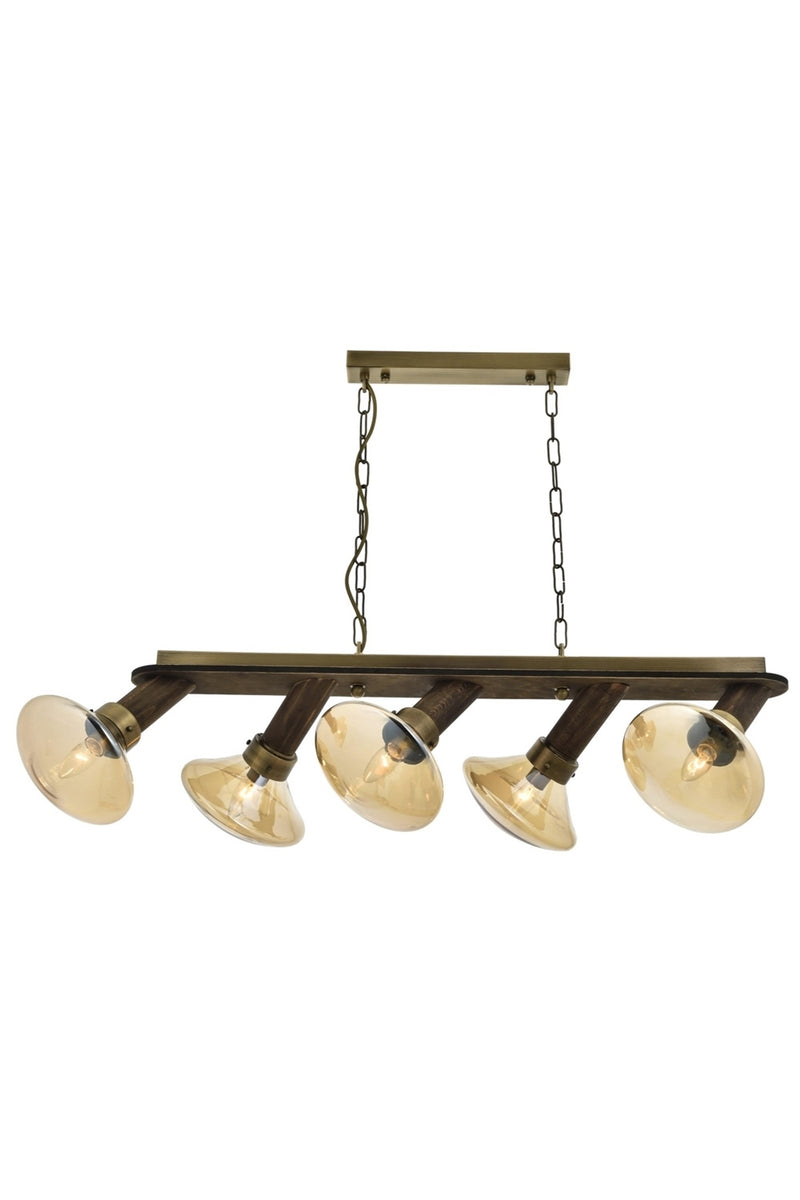 Lustra stil modern, din metal, culoare antiq