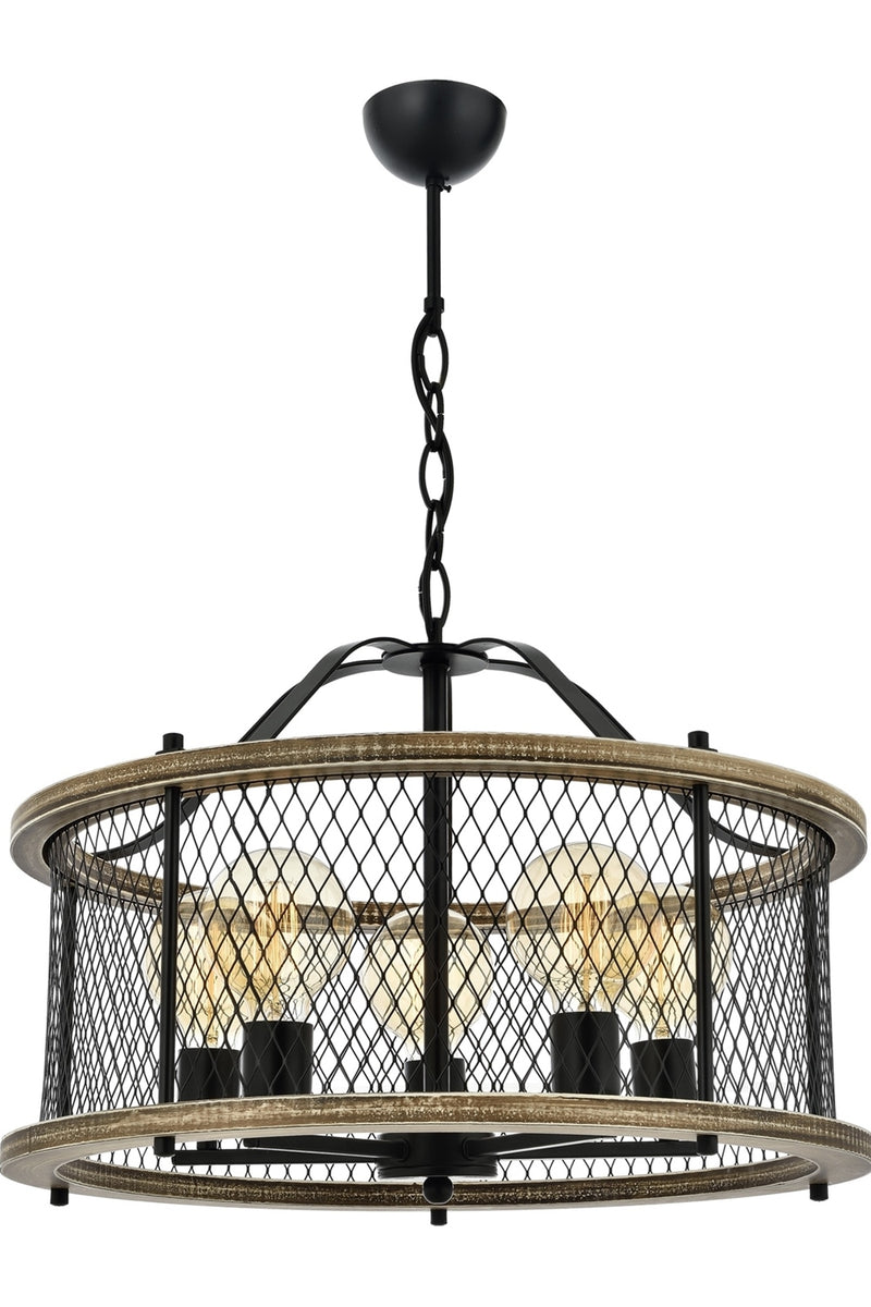 Lustra stil modern, din metal, culoare antiq