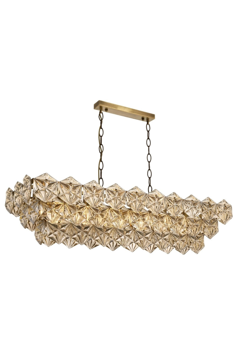 Lustra stil modern, din metal, culoare antiq