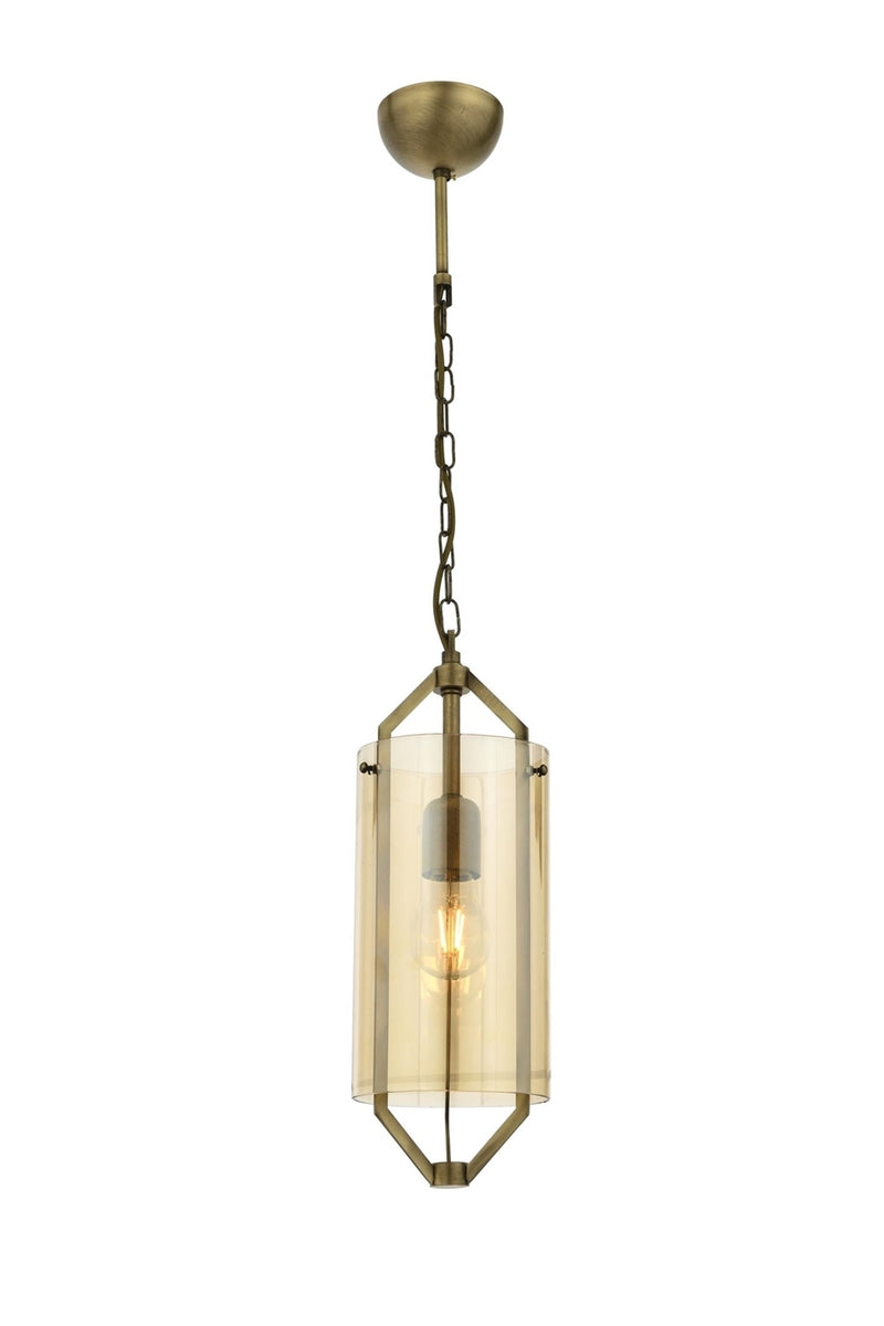 Lustra stil modern, din metal, culoare antiq