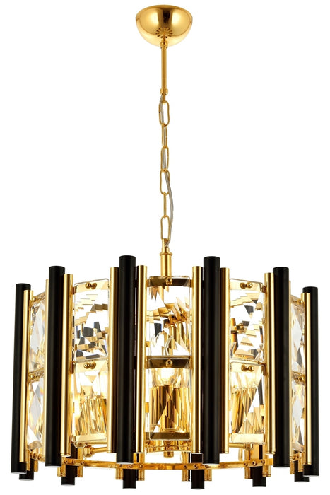 Lustra stil modern, din metal, culoare galben/negru – AV-1704-S50