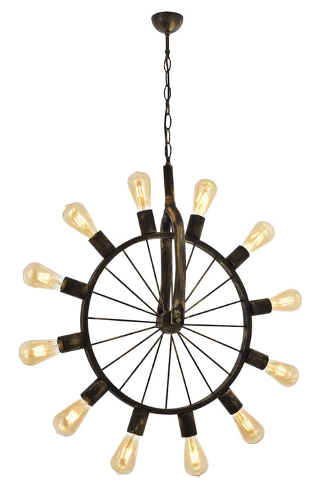 Lustra stil modern, din metal, culoare antiq – AV-1711-12E