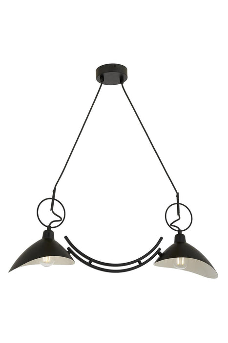 Lustră Avonni AV-9127-2Y-BSY, vopsea neagră, , 2xE27, metal, design vintage elegant