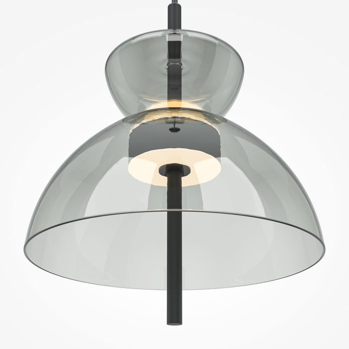 Lustra LED Maytoni Modern Bangkok, Negru, LED 12W, 1200lm 3000K MOD185PL-L11B3K2