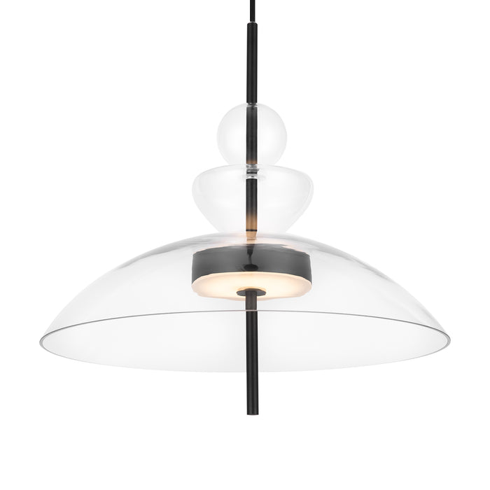 Lustra LED Maytoni Modern Bangkok, Negru, LED 12W, 1200lm 3000K MOD185PL-L6B3K3