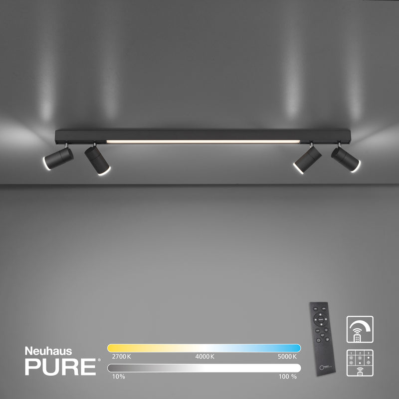Plafoniera Paul Neuhaus PURE-LINES 5xLED Antracit
