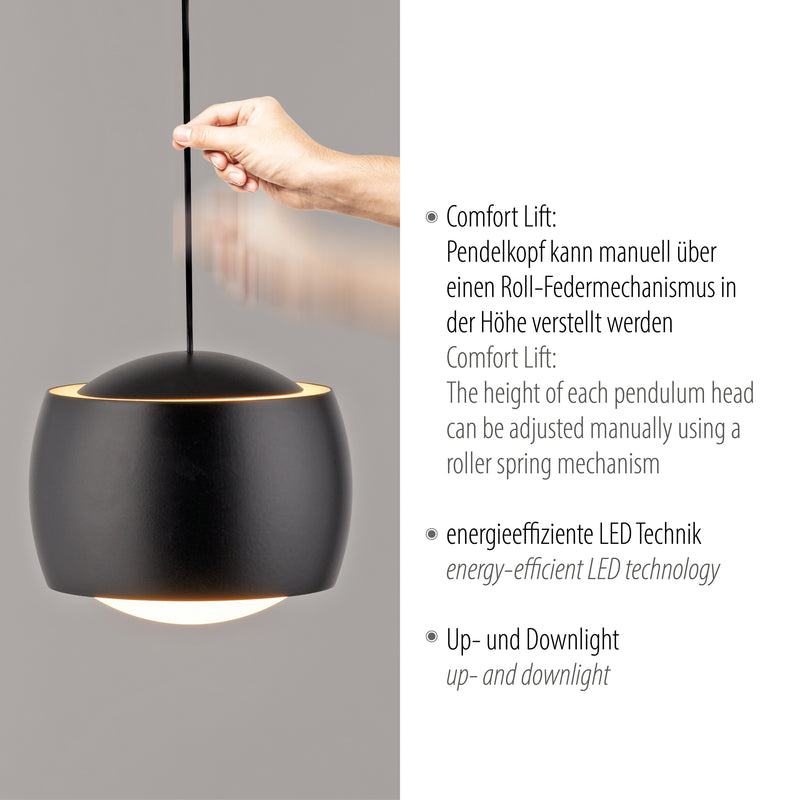 Lustra Paul Neuhaus BALLINI LED Negru