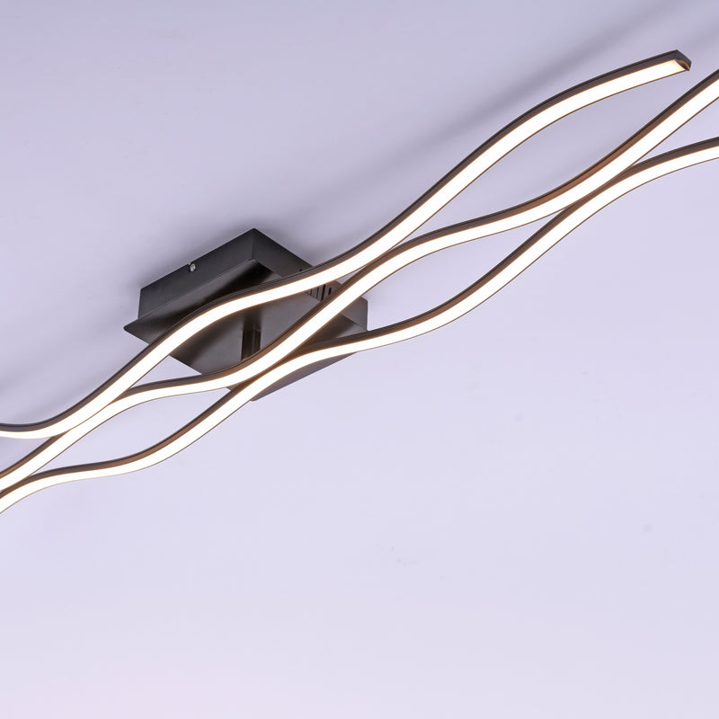 Plafoniera Paul Neuhaus WAVE 3xLED Negru