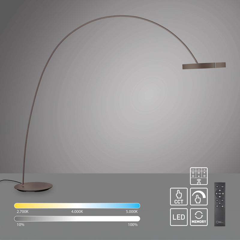 Lampadar Paul Neuhaus PURE CLIPSE-BOW 2xLED Bronz Metalic
