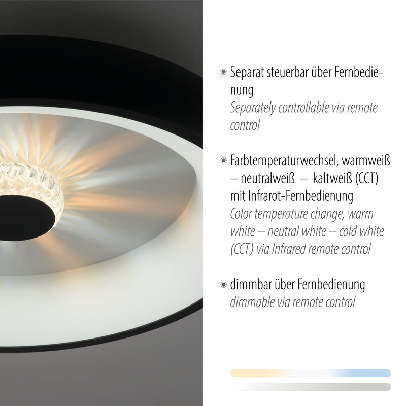 Plafoniera Zuma Line VERTIGO LED Negru