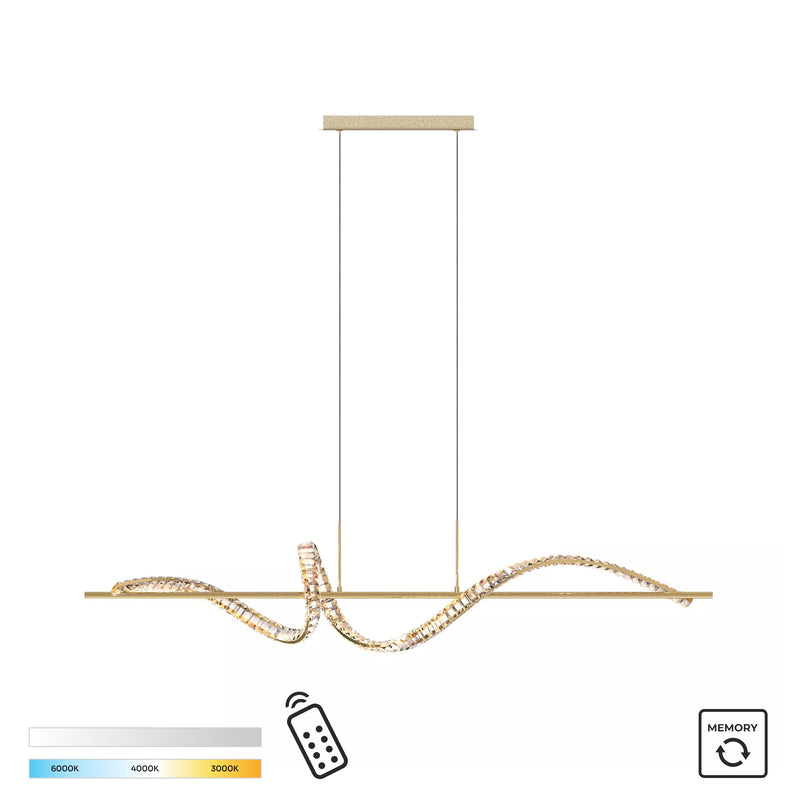 Lustra Zuma Line ATHESA LED Auriu