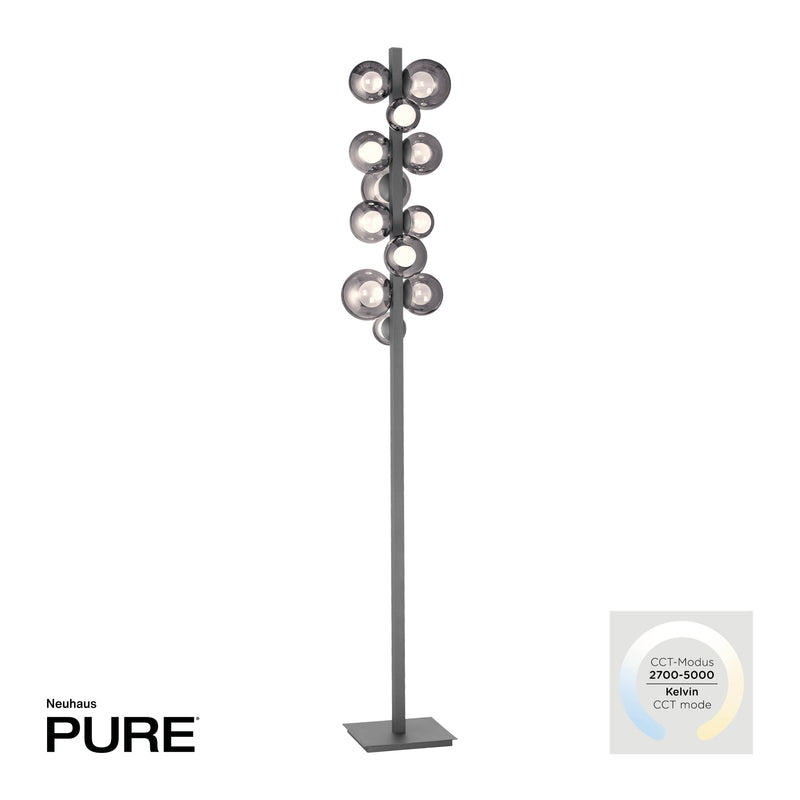 Lampadar Paul Neuhaus 12xLED Gri